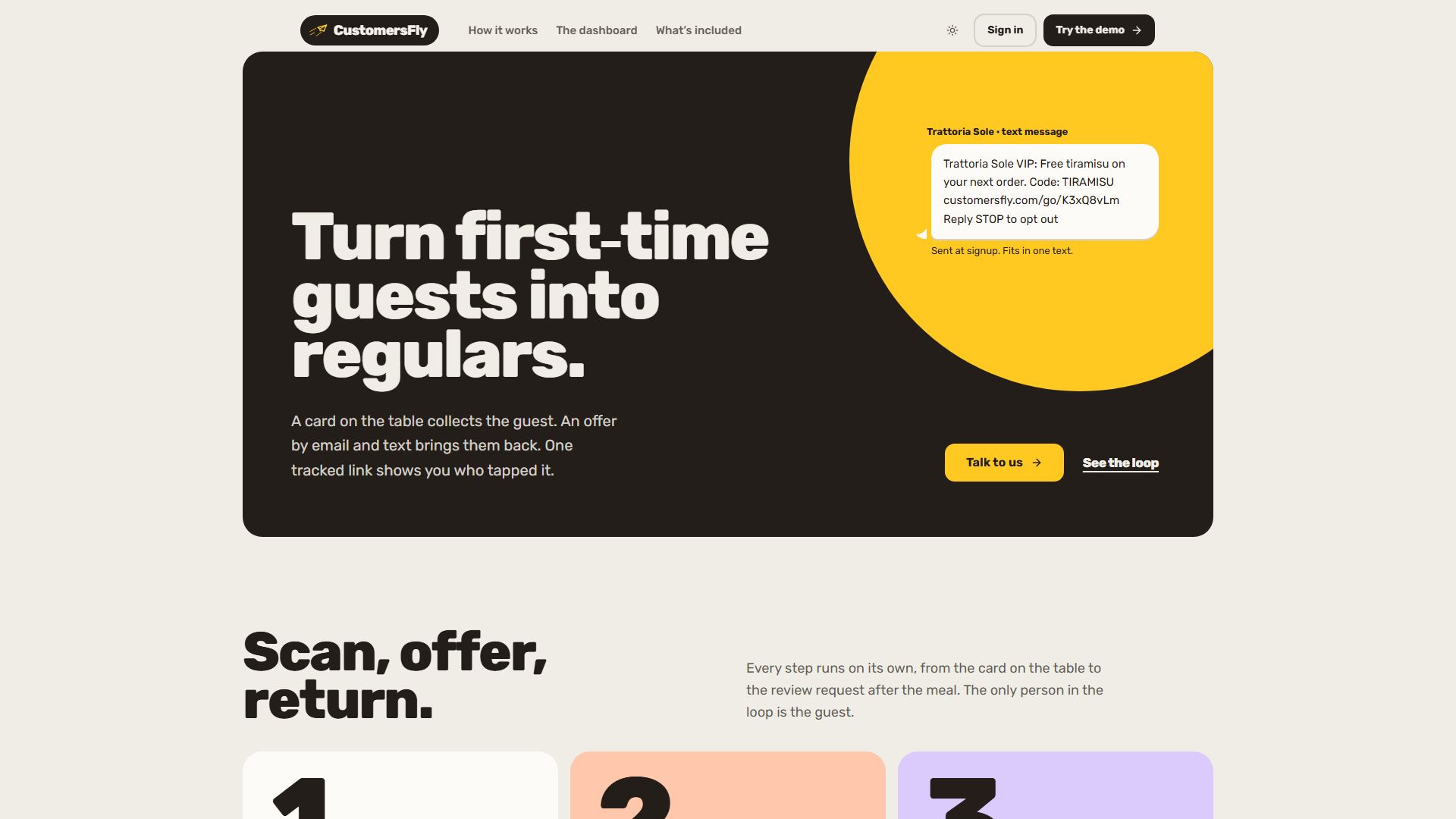 CustomersFly home page
